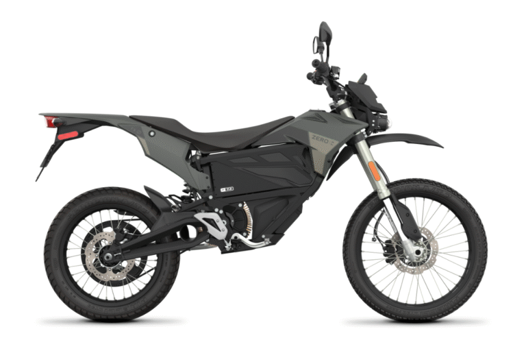 Zero Motorcycles FX MY23: Elektryczny motocykl terenowy w kolorze szarym, e-motocykl z napędem elektrycznym.